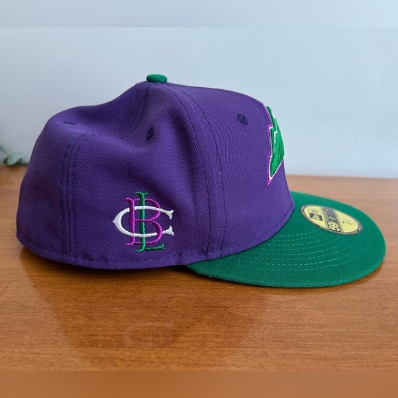 59Fifty Baseball Hat Colorado Rockies Big League Chew Ground Ball Grape 7 1/4 - Picture 8 of 13